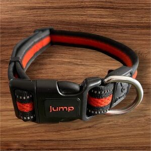 Jump Black and Orange Pet Collar